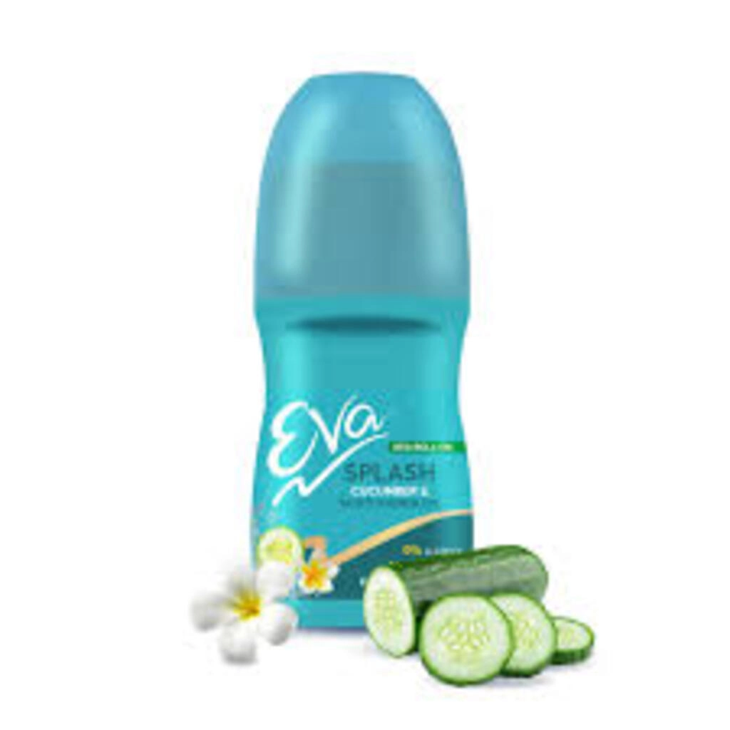 EVA DEO ROLLON SPLASH CUCUMBER & TAHITI MONOI OIL 25 ML