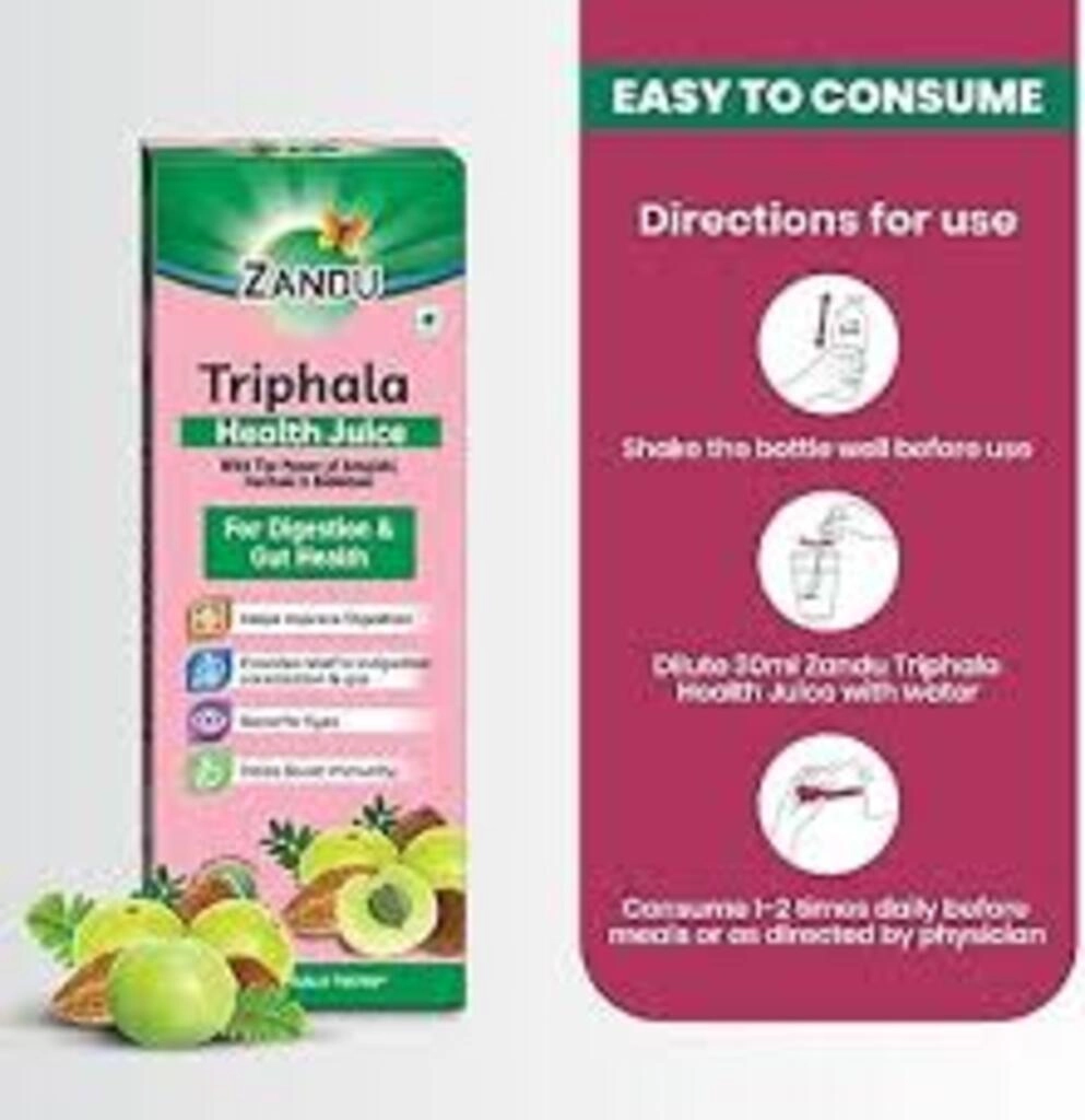 ZANDU TRIPHALA HEALTH JUICE 1 LTR JAR