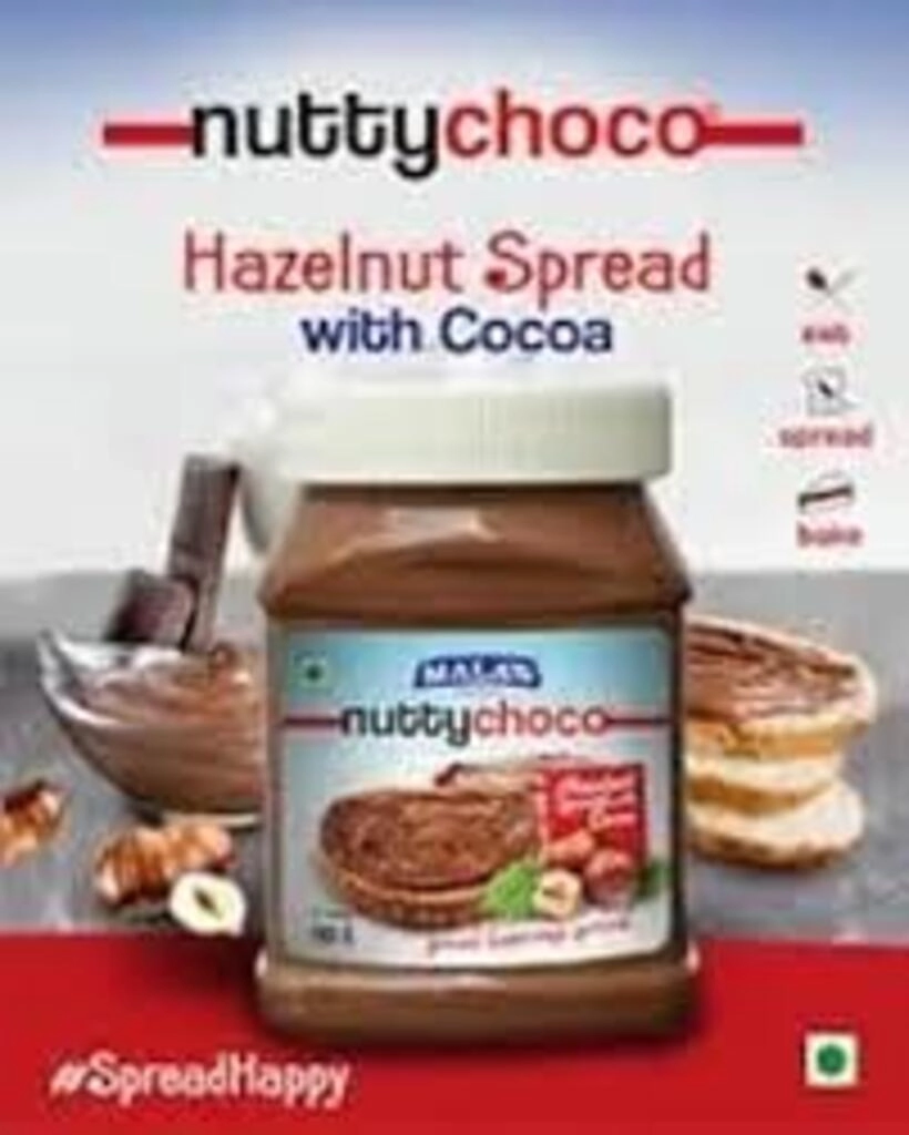 MALA'S NUTTY CHOCO HAZELNUT SPREAD WITH COCOA 600 G