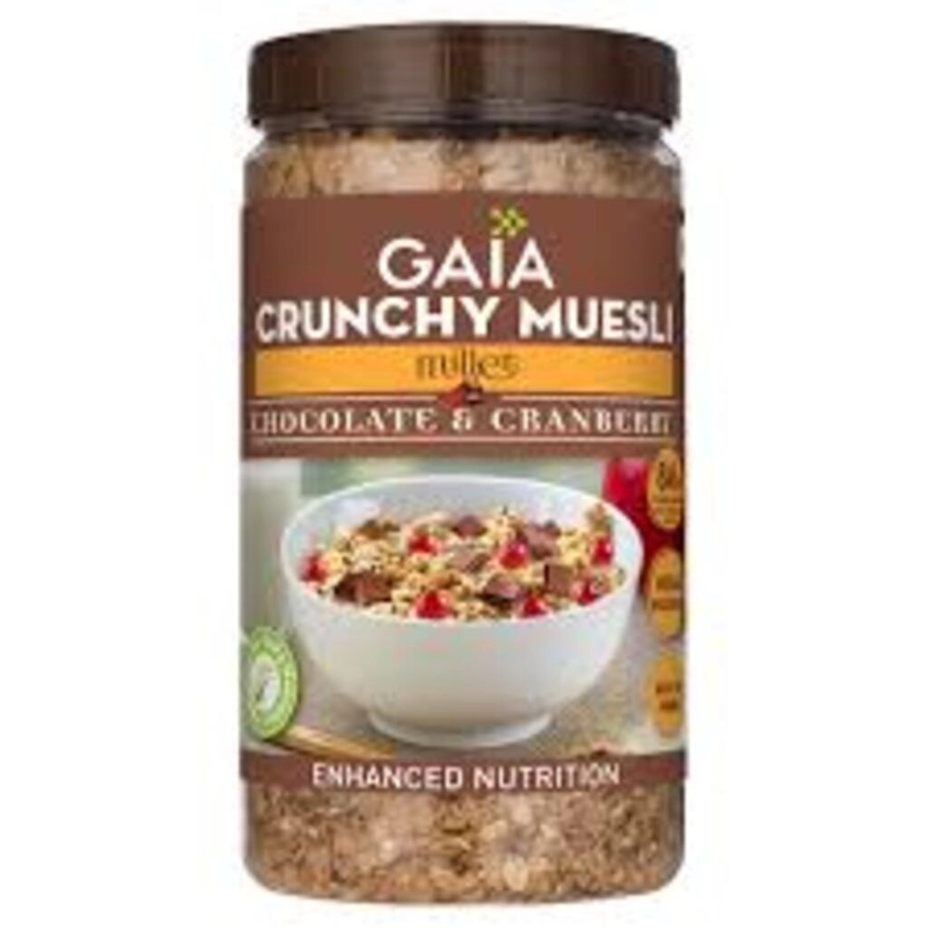 GAIA CRUNCHY MUESLI MILLET CHOCOLATE & CRANBERRY 1 KG