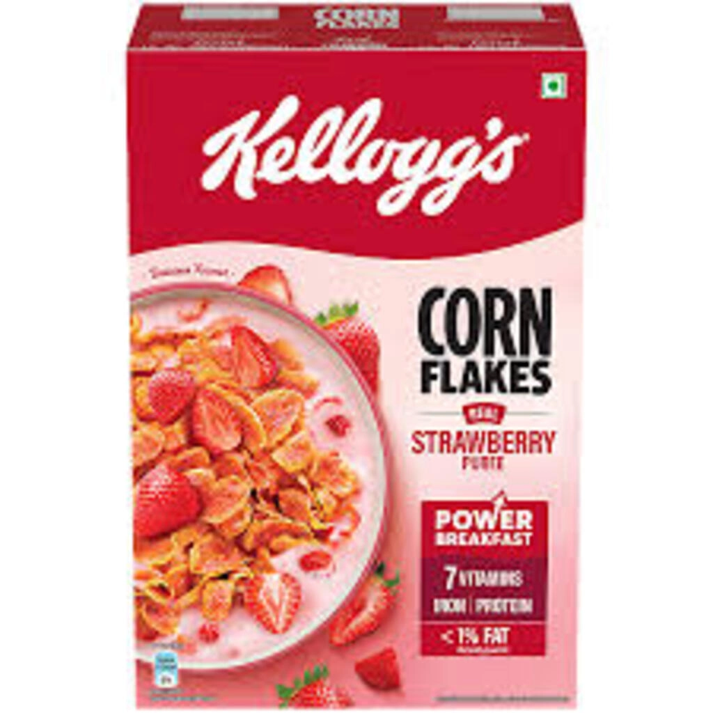 KELLOGG'S CORN FLAKES REAL STRAWBERRY PUREE 300 G