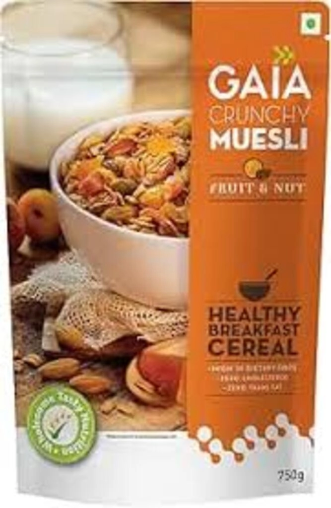 GAIA CRUNCHY MUSELI FRUIT & NUT 750 G