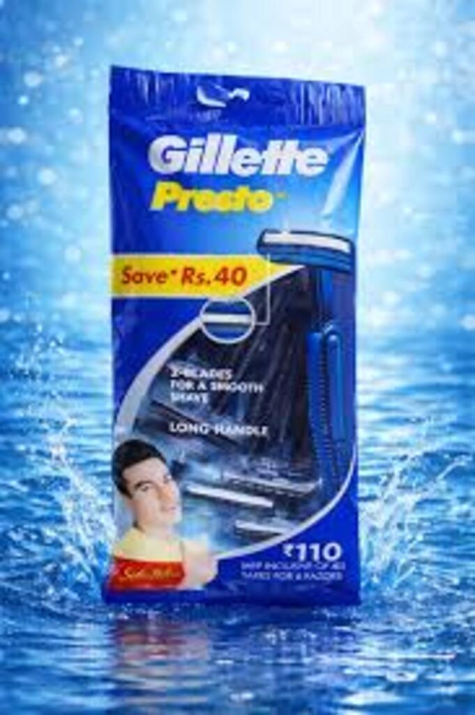 GILLETTE PRESTO 2 BLADE FOR A SMOOTH SHAVE LONG HANDLE
