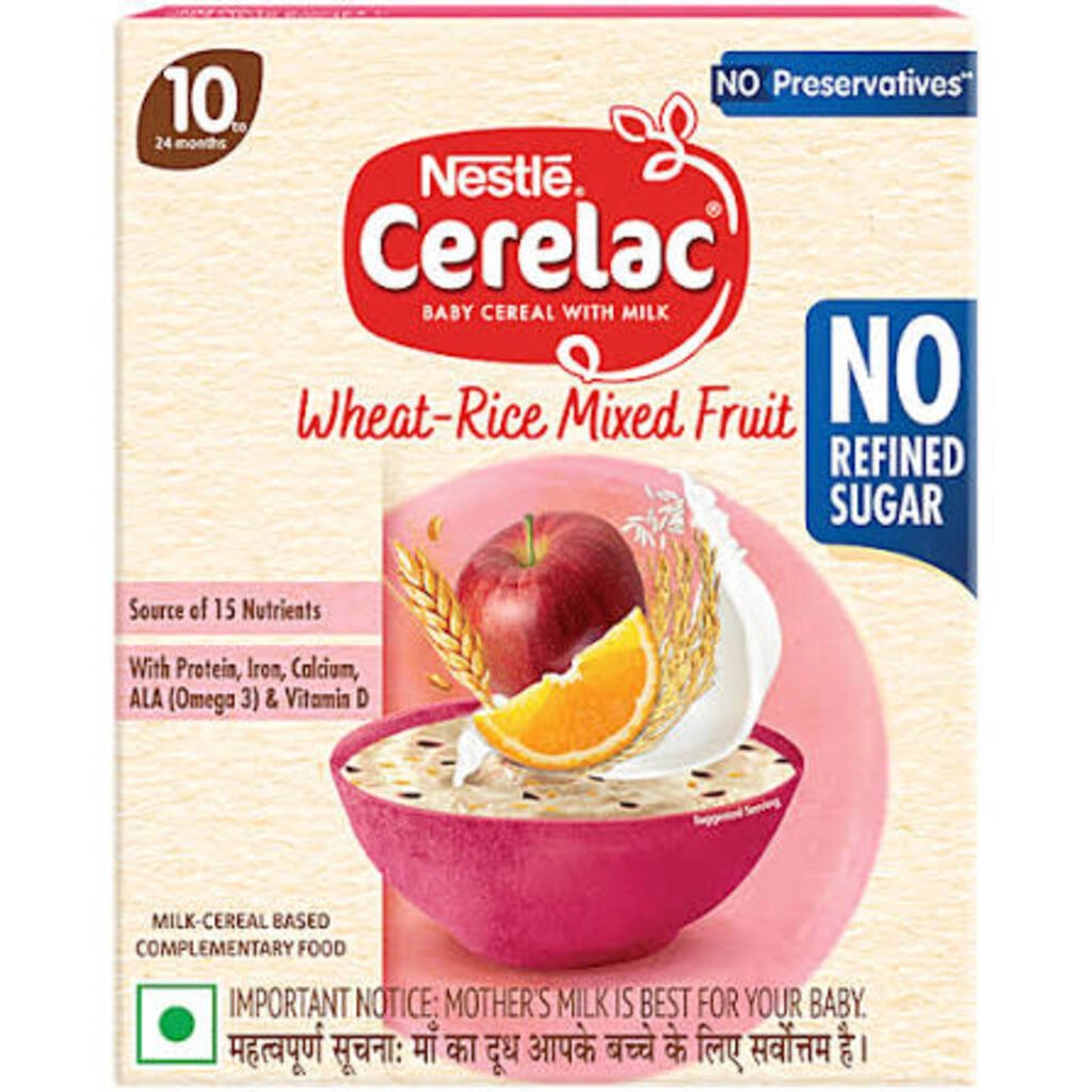NESTLE CERELAC WHEAT RICE MIXED FRUIT 10TO 24MONTHS 300 G