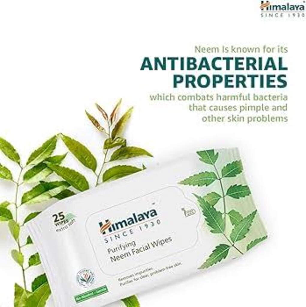 HIMALAYA PURIFYING NEEM FACIAL WIPES 25 N