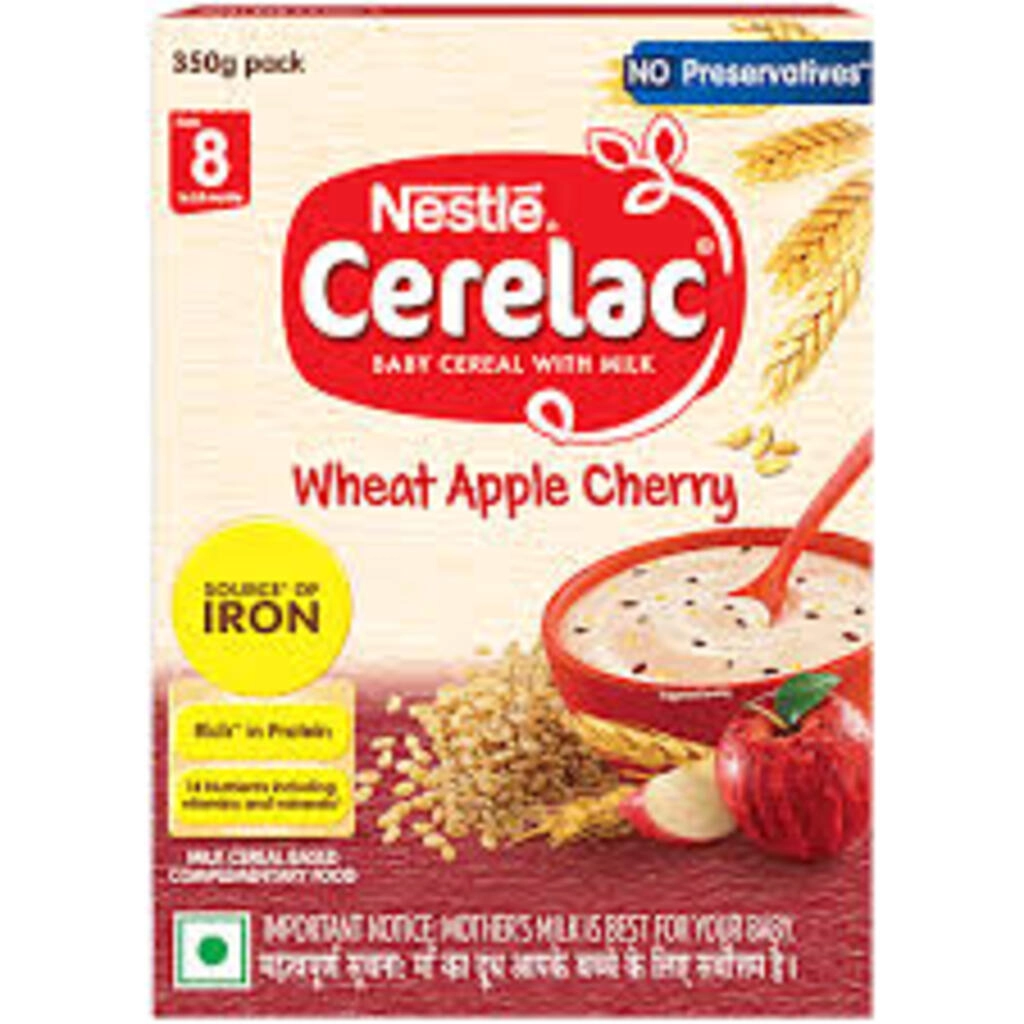 NESTLE CERELAC WHEAT APPLE CHERRY 8TO24 MONTHS 360 G