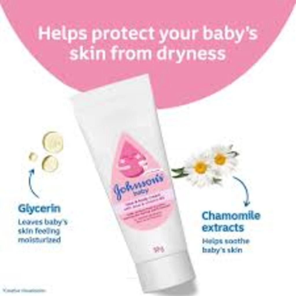 JOHNSON'S BABY FACE & BODY CREAM WITH ALOE & VITAMIN B5 50 G