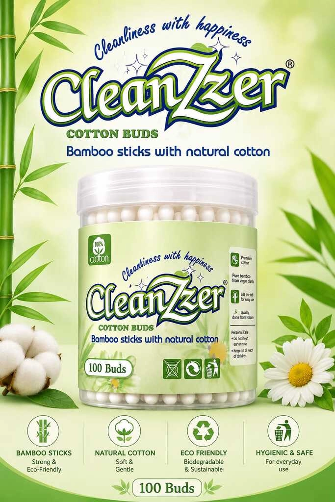 CLEANZZER COTTON BUDS 100 BUDS