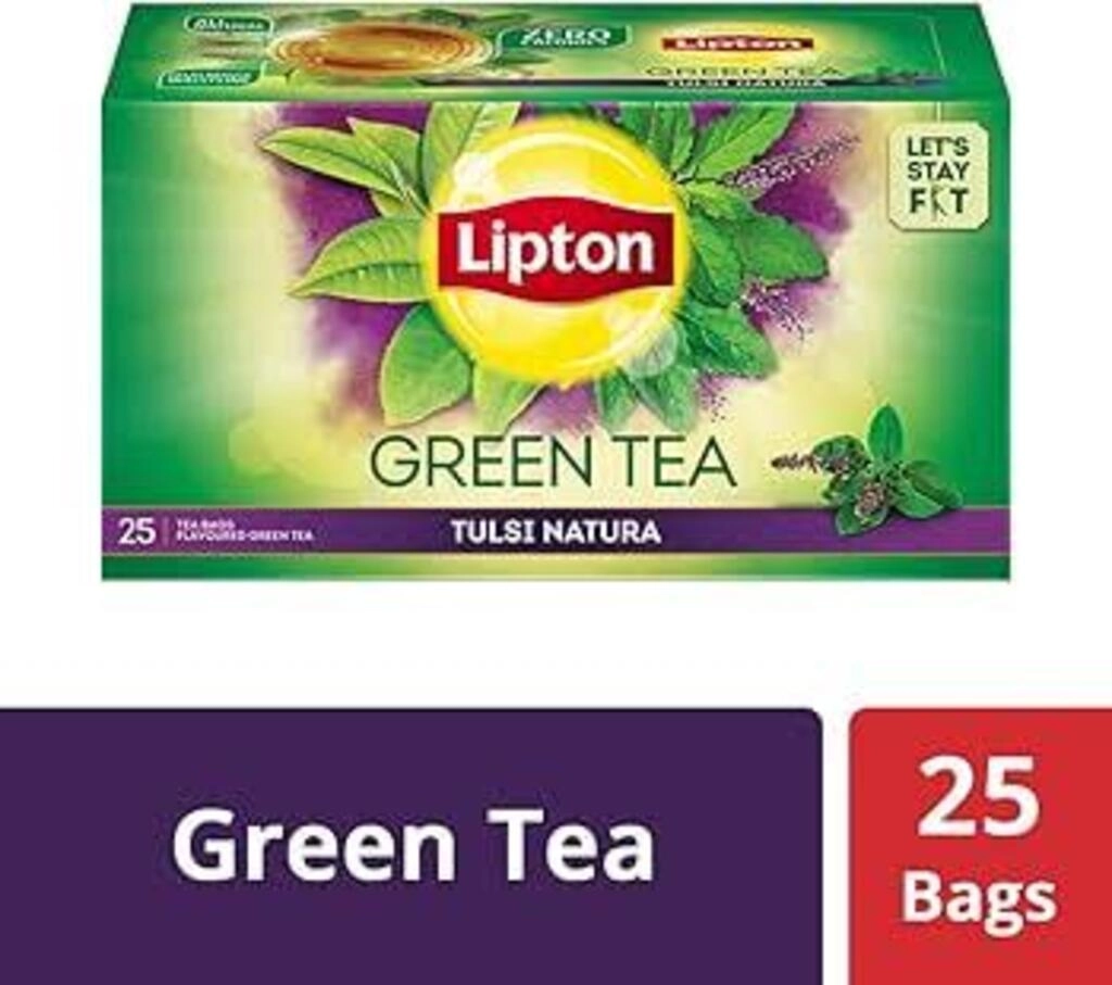 LIPTON GREEN TEA TULSI NATURA 25 TEA BAGS