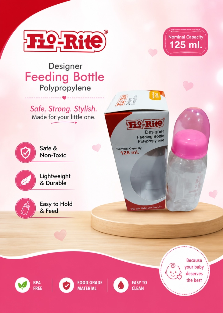 FLORITE DESINGER FEEDING BOTTLE 125 ML