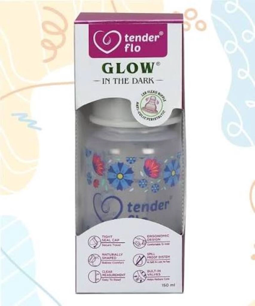 TENDER FLO GLOW IN THE DARK FEEDER BOTTLE 250 ML