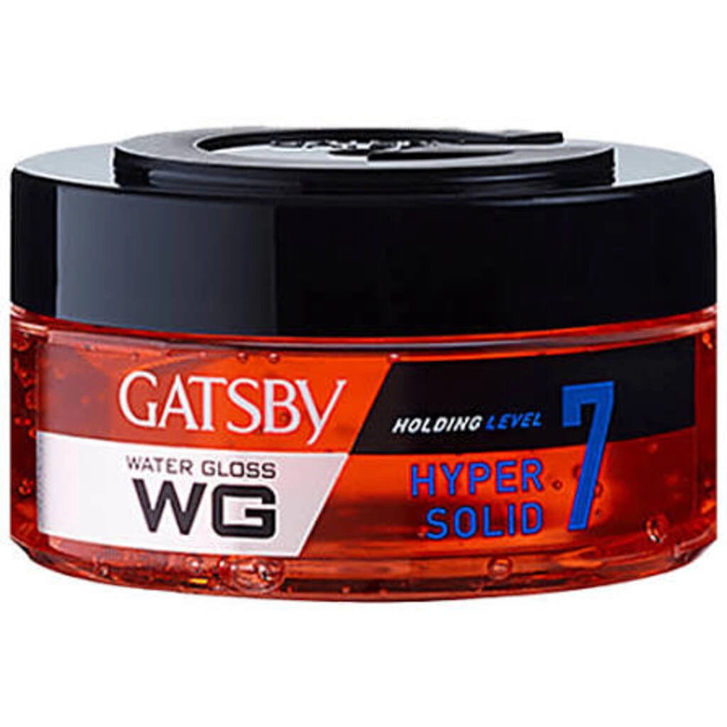 GATSBY WATER GLOSS HOLDING LEVEL 7 HYPER SOLID HAIR GEL 75 GM