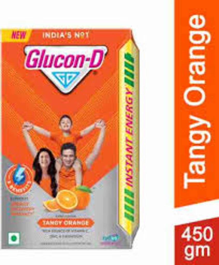 GLUCON-D TANGY ORANGE 450 G