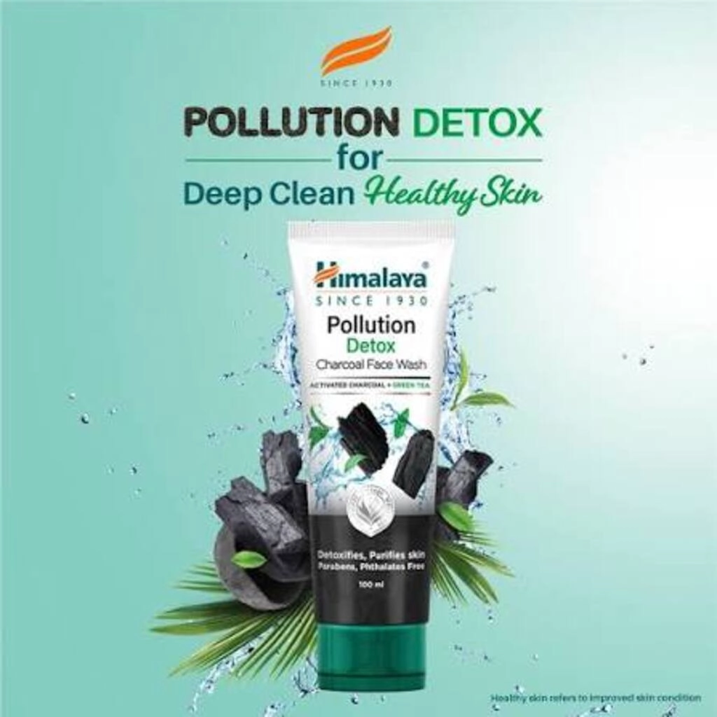HIMALAYA POLLUTION DETOX CHARCOAL FACE WASH 50 ML