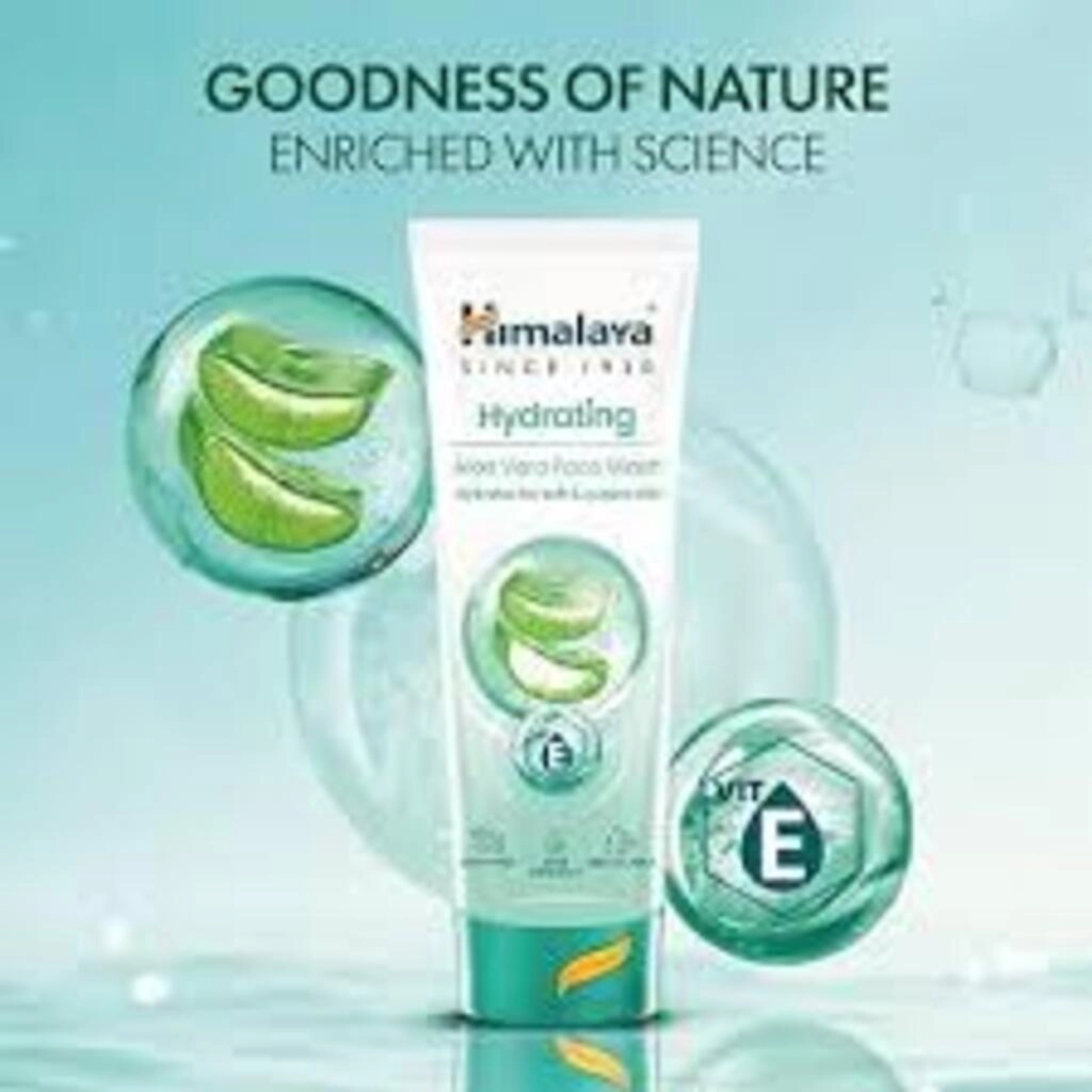 HIMALAYA HYDRATING ALOE VERA FACE WASH 100 ML