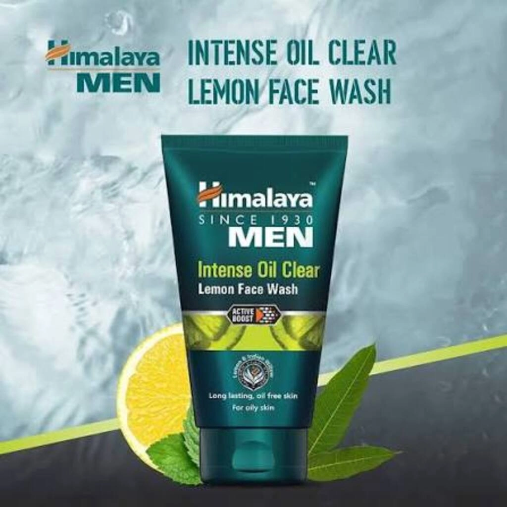 HIMALAYA MEN INTENSE OIL CLEAR LEMON FACE WASH 50 ML