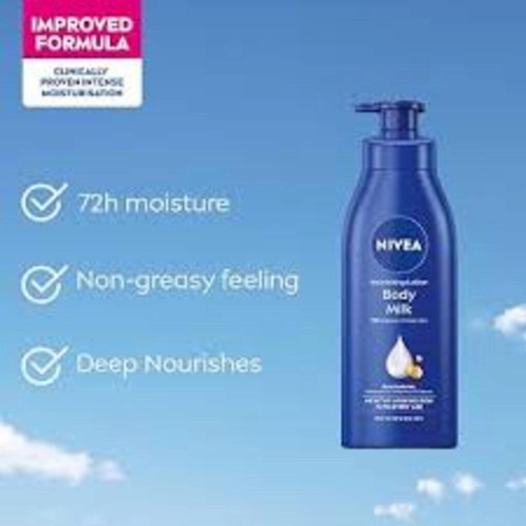 NIVEA NOURISHING LOTION BODY MILK 600 ML