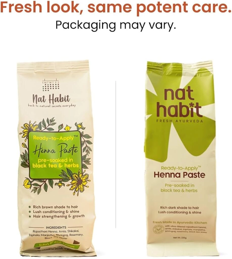 NAT HABIT HENNA PASTE FOR SHORT HAIR 200 G