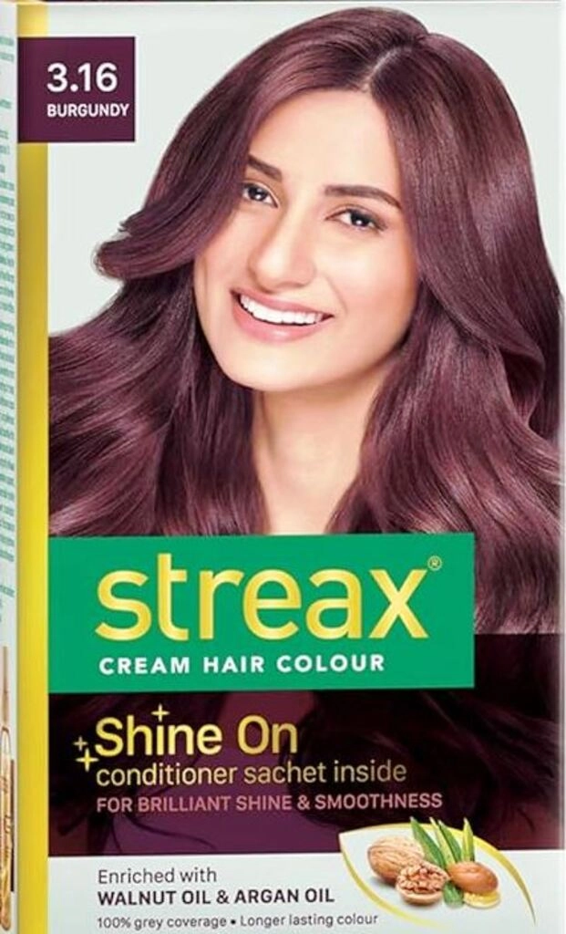 STREAX CREAM HAIR COLOUR BURGUNDY 3.16 50 G