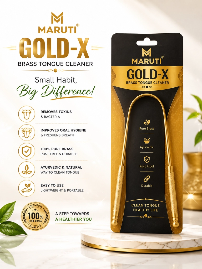 MARUTI GOLD-X BRASS TONGUE CLEANER