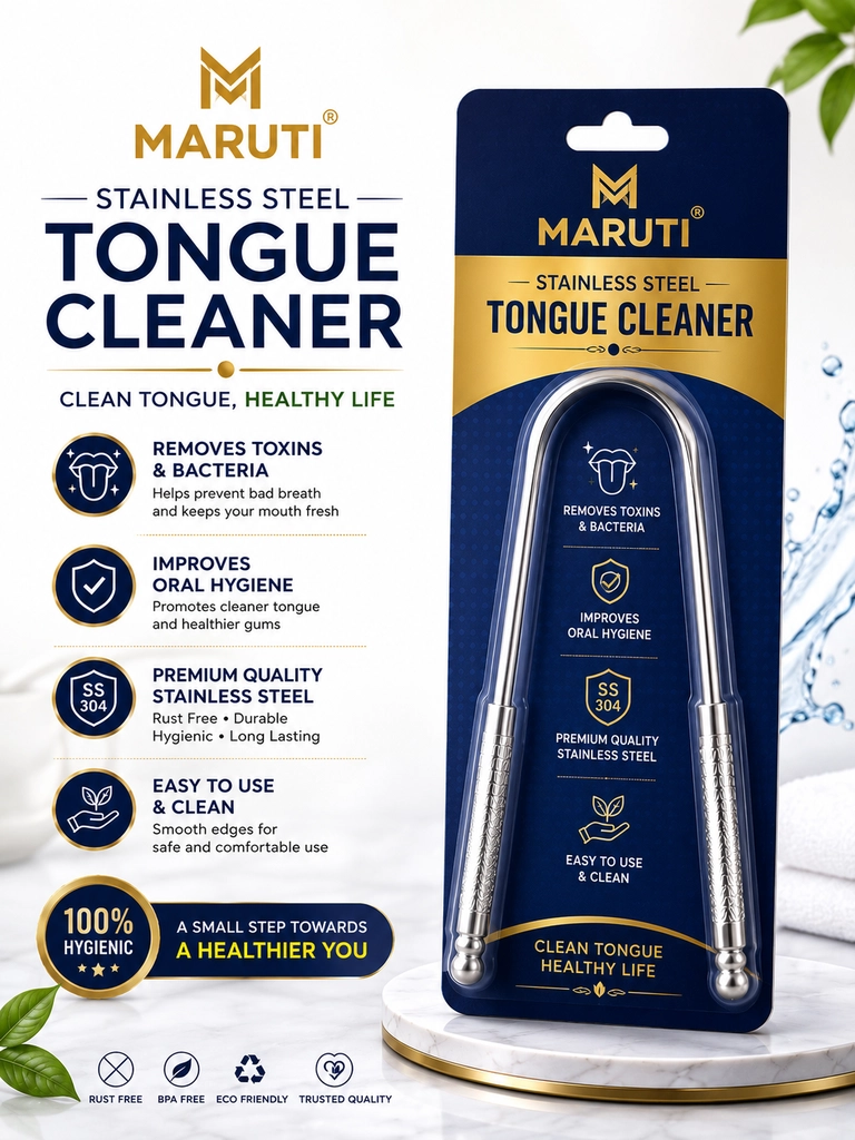 MARUTI STAINLESS STEEL TONGUE CLEANER