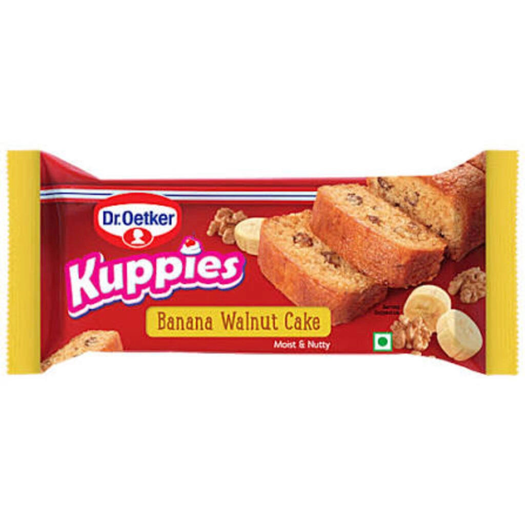 DR. OETKER KUPPIES BANANA WALNUT CAKE 125 G