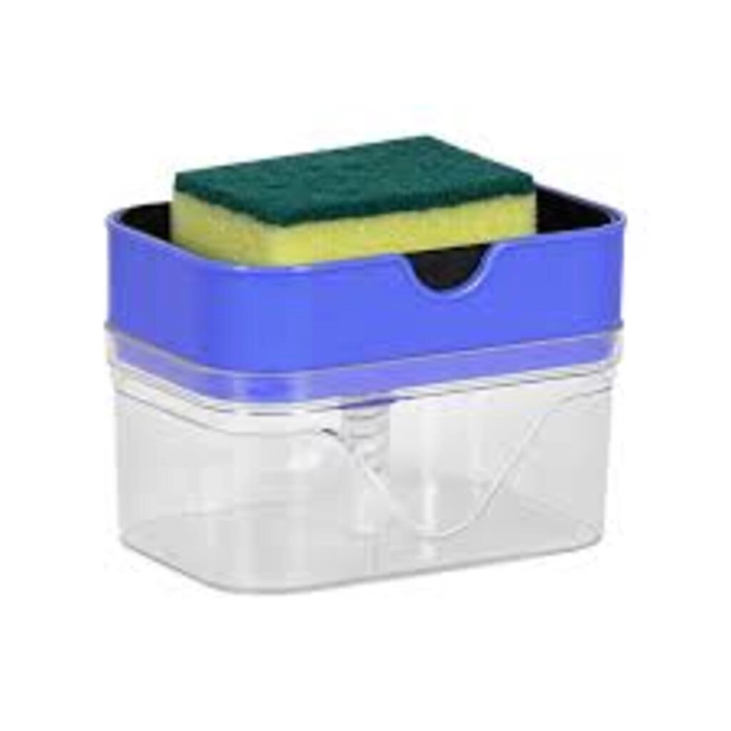 SIMPLICLEAN SOAP DISPENSER WITH SPONGE HOLDER