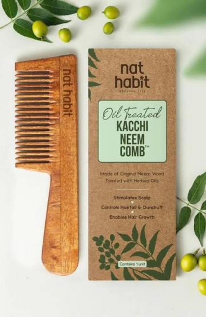 NAT HABIT OIL TREATED KACCHI NEEM COMB
