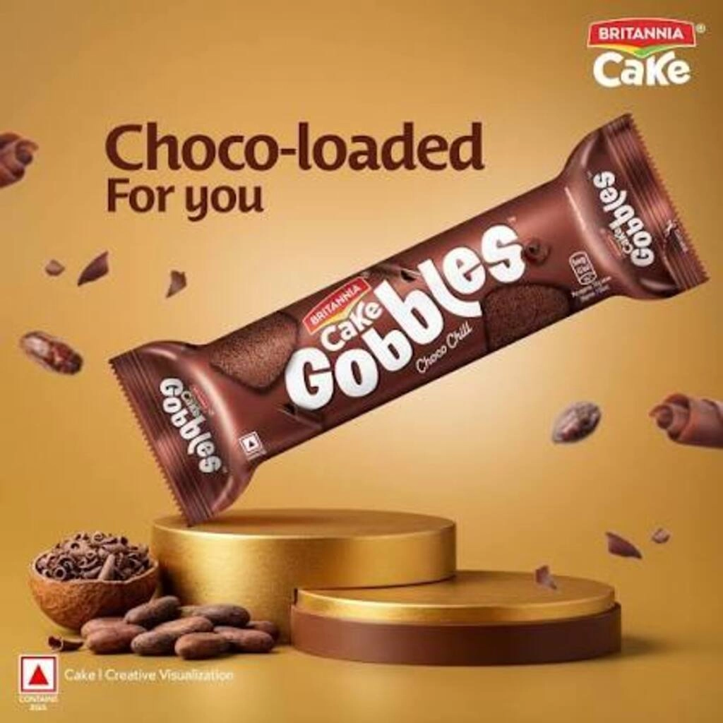 BRITANNIA CAKE GOBBLES CHOCO CHILL 100 G