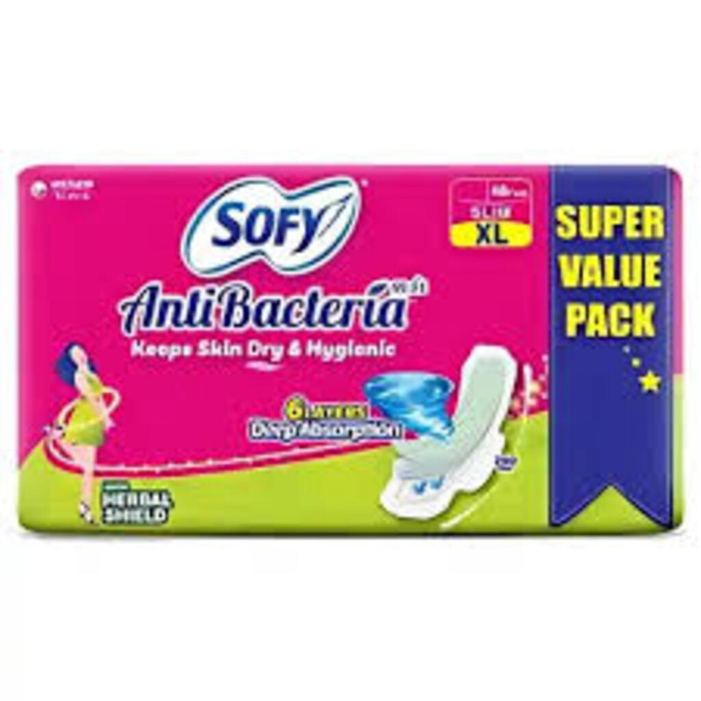 SOFY ANTI BACTERIA KEEPS SKIN DRY & HYGIENIC XL 48 PADS