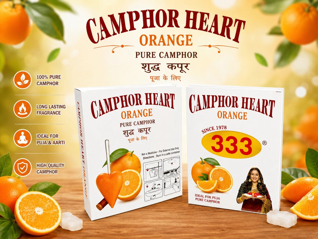 CAMPHOR HEART ORANGE FRAGRANCE 60 G
