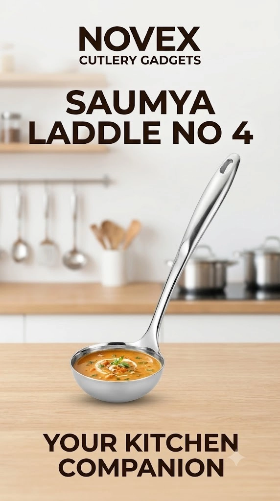 NOVEX CUTLERY GADGETS SAUMYA LADDLE NO 4
