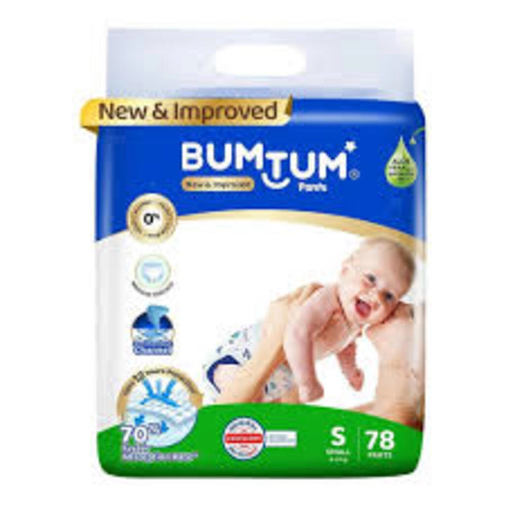 BUMTUM PANTS NEW & IMPROVED 4-8 KG SIZE S 78 PANTS