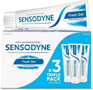 SENSODYNE FRESH GEL TOOTH PASTE 150*3