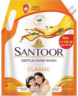 SANTOOR GENTLE HAND WASH CLASSIC 650 ML