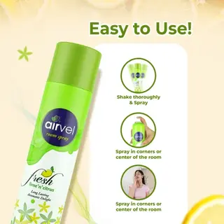 AIRVEL ROOM SPRAY FRESH LIME N CITRUS 125 G