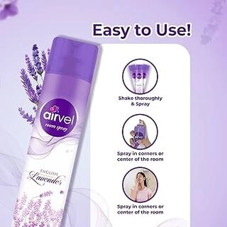AIRVEL ROOM SPRAY ENGLISH LAVENDER 125 G