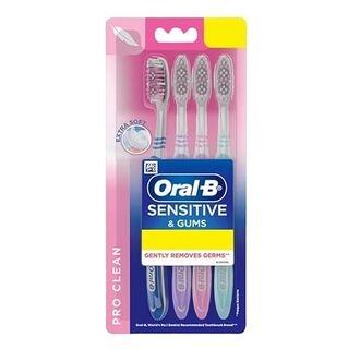 ORAL-B SENSTITIVE & GUMS PRO CLEAN EXTRA SOFT TOOTHBRUSH 4N