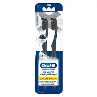 ORAL-B CRIS CROSS 3D WHITE CHARCOAL 2 N TOOTH BRUSH