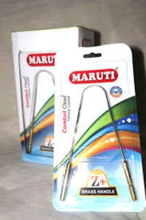 MARUTI COMFORT CLEAN TONGUE CLEANER Z+ BRASS HANDLE