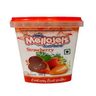 MALA'S MELLOJELS FRUIT GUMS STRAWBERRY 300 G