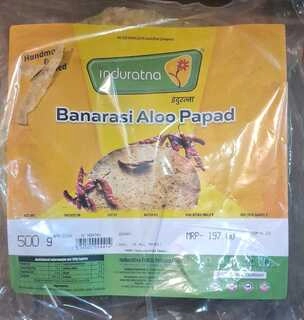 INDURATNA BANARASI ALOO PAPAD 500 G