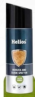 HELIOS NUBUCK AND SUEDE SPATTER OLIVE GREEN 165 ML