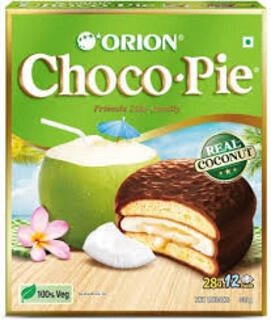ORION CHOCO PIE REAL COCONUT 18 PACKS X 28 G