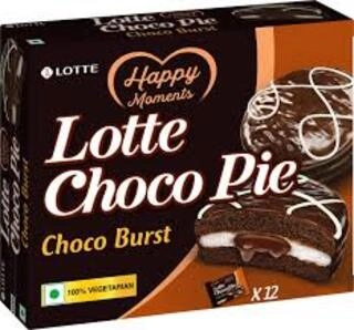 LOTTE CHOCO PIE CHOCO BRUST 18 PACKS X 28 G