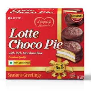 LOTTE CHOCO PIE RICH MARSHMALLOW 18 PACKS X 28 G