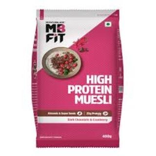 MB FIT HIGH PROTEIN MUSELI DARK CHOCOLATE & CRANBERRY 400 G
