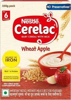 NESTLE CERELAC WHEAT APPLE 6TO24 MONTHS 360 G