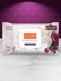 TULIPS REFRESHING WET WIPES 30