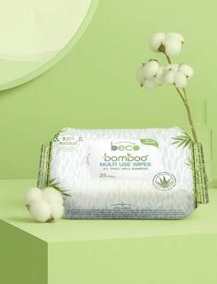 BECO BAMBOO MULTI USE WIPES 25 WIPES
